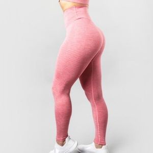alphalete pink halo leggings